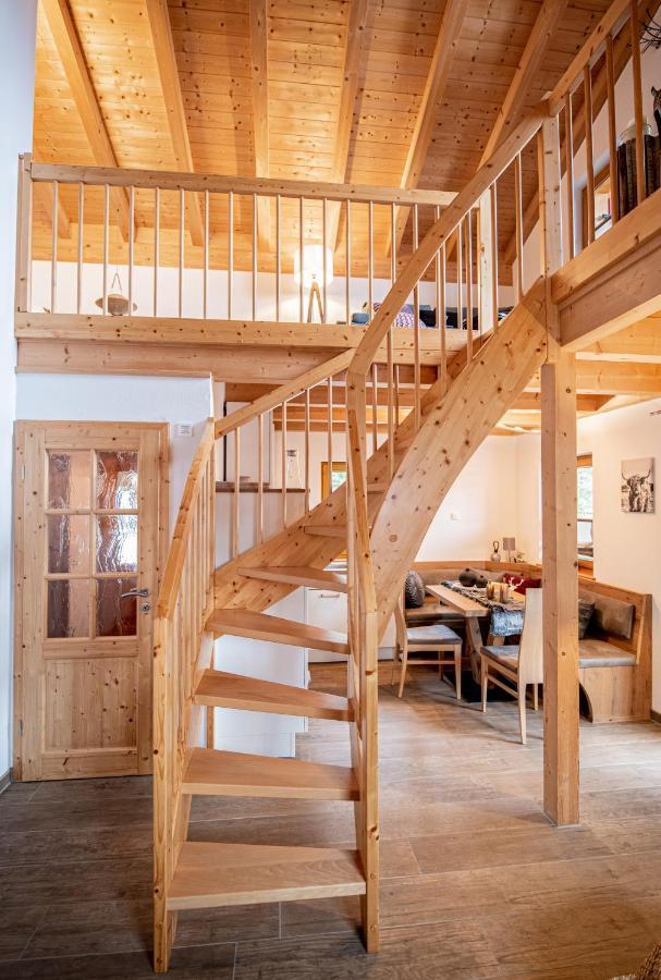 Hirsch Chalet #Sauna Lechbruck Buitenkant foto