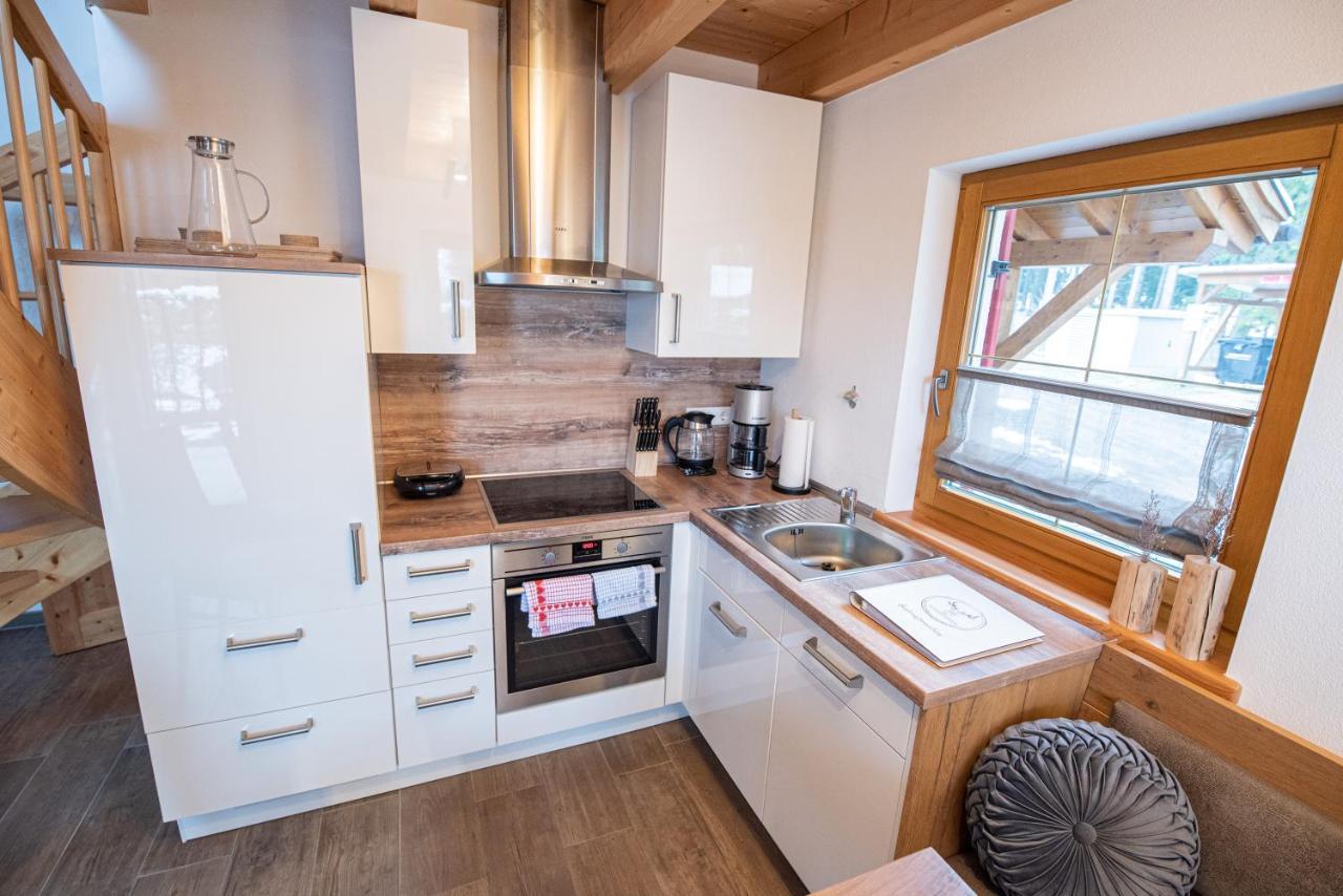 Hirsch Chalet #Sauna Lechbruck Buitenkant foto